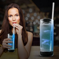 9" Glow Motion Straws - Blue